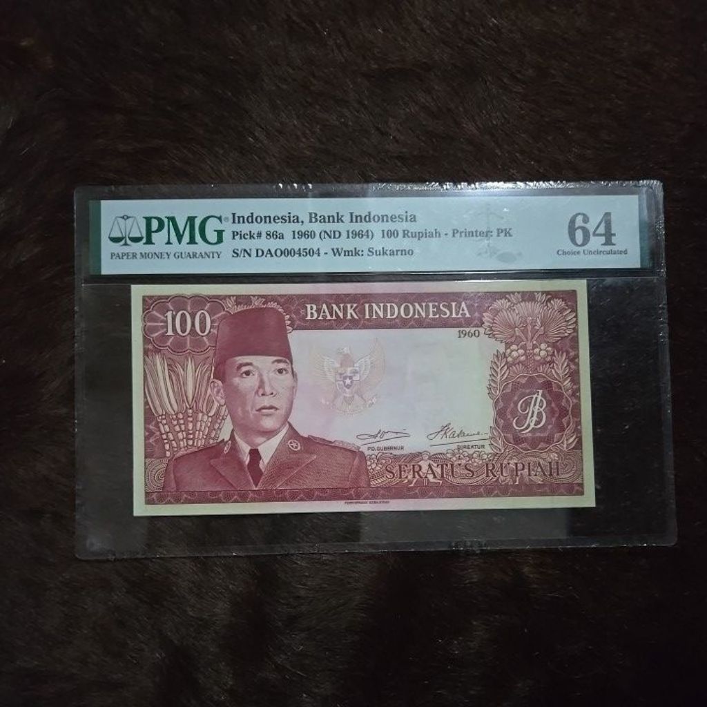 Oeang Koe Now PMG 100 Rupiah Soekarno Tahun 1960 (1)