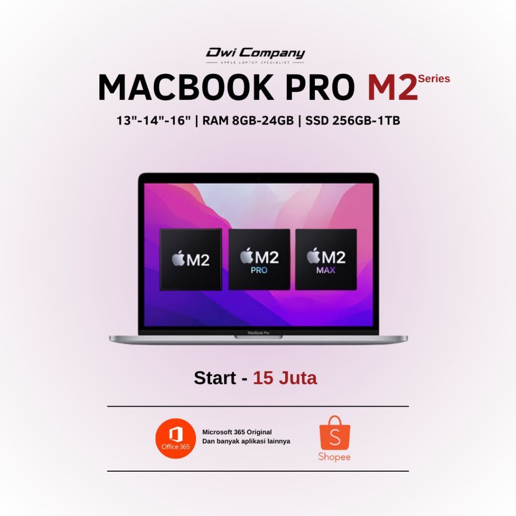 [Pre-Owned] Macbook Pro M2 | M2 Pro | M2 Max 13inch 14inch 16inch 8GB 16GB 32GB 256GB 512GB 1TB Seco