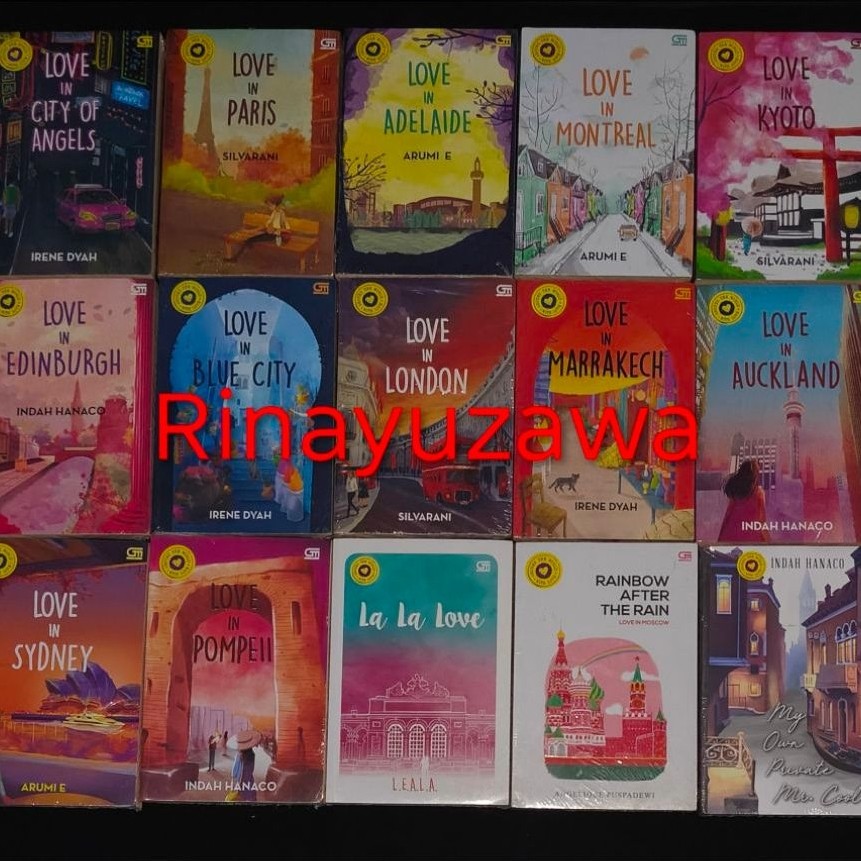 Buku Novel Around The World with Love ( Fullset )