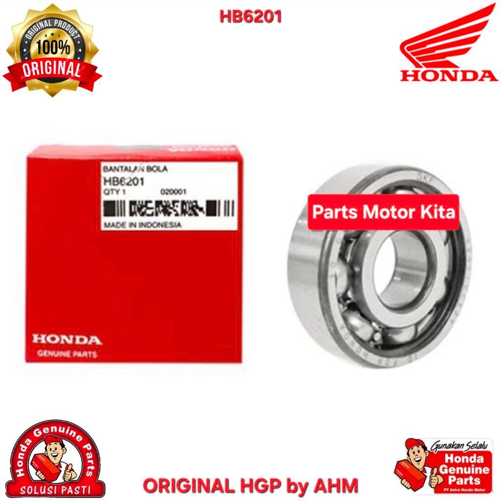 HB6201 Laher Bearing Roda depan Original Honda AHM
