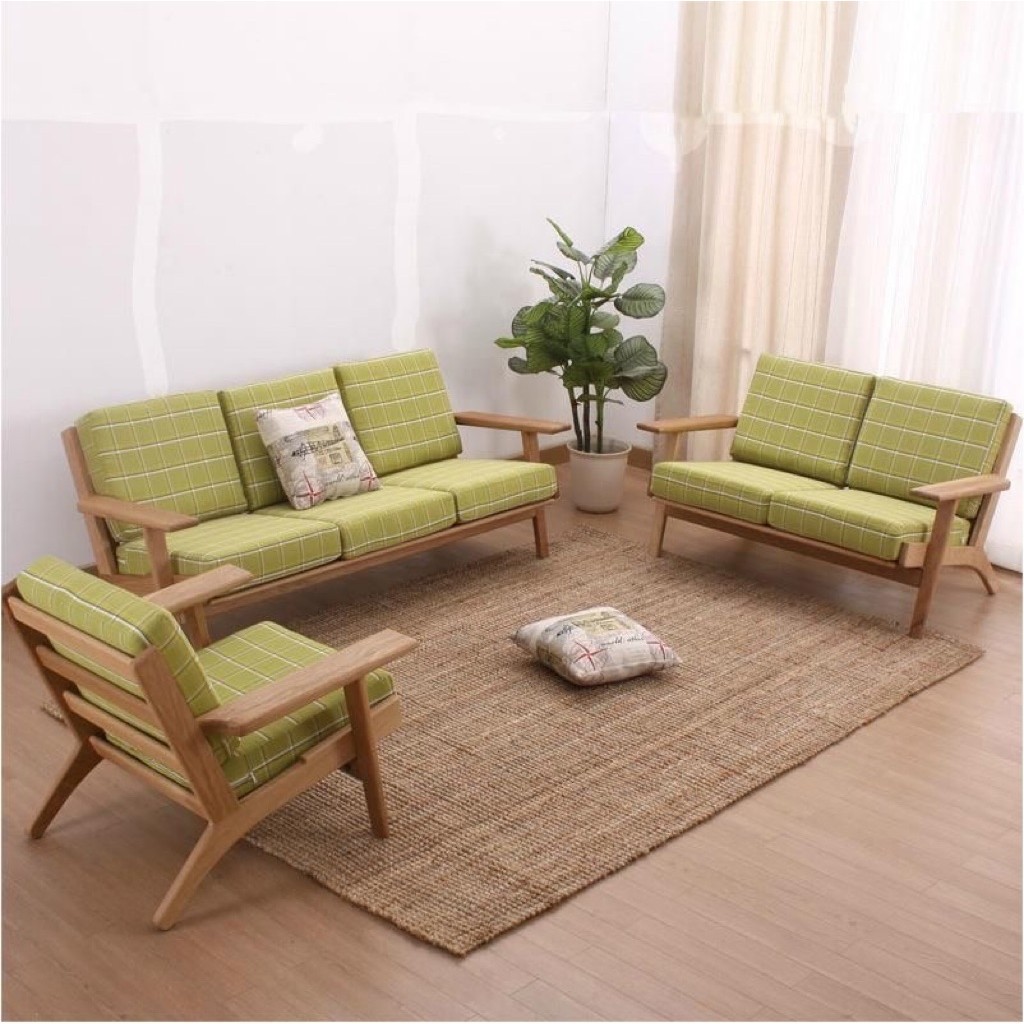 Set Sofa Tamu Jati Minimalis Modern