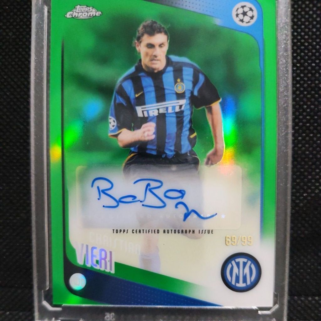 Autograph Christian Vieri Chrome 69/99 Inter Milan