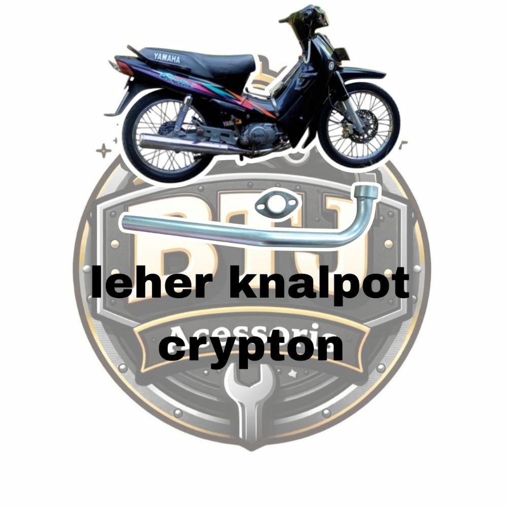 leher knalpot crypton ori, pengganti knalpot bocor/keropos