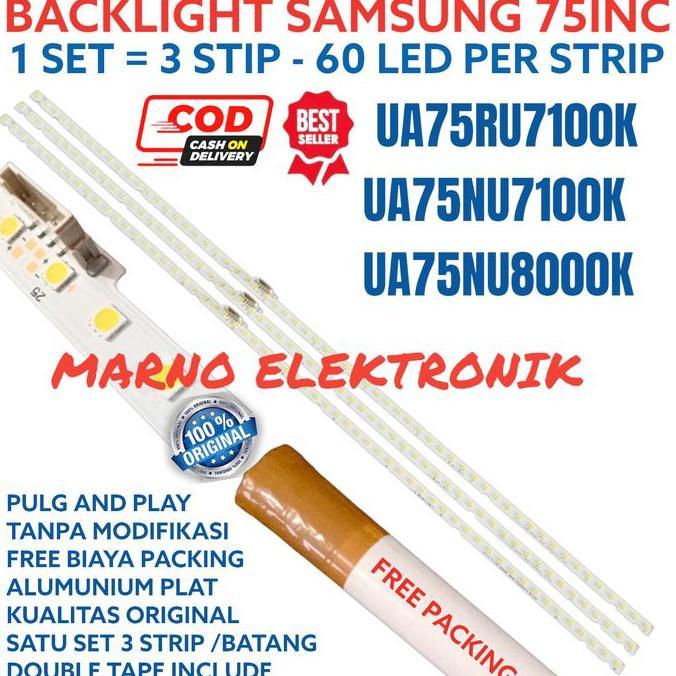 BACKLIGHT SAMSUNG 75IN 75NU UA75RU7100K UA75NU7100K UA75NU8000K 60K MRN99