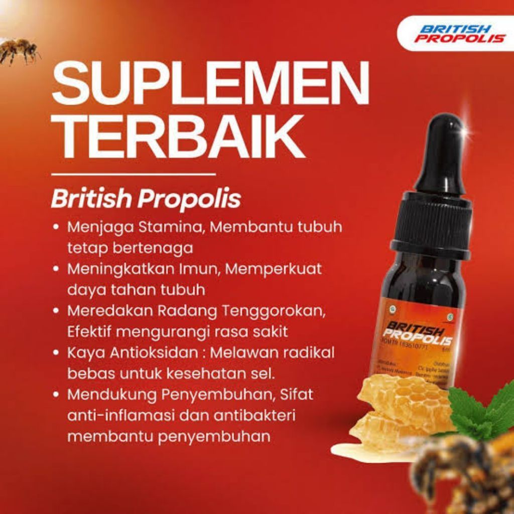 British Propolis Suplemen Berjuta Manfaat