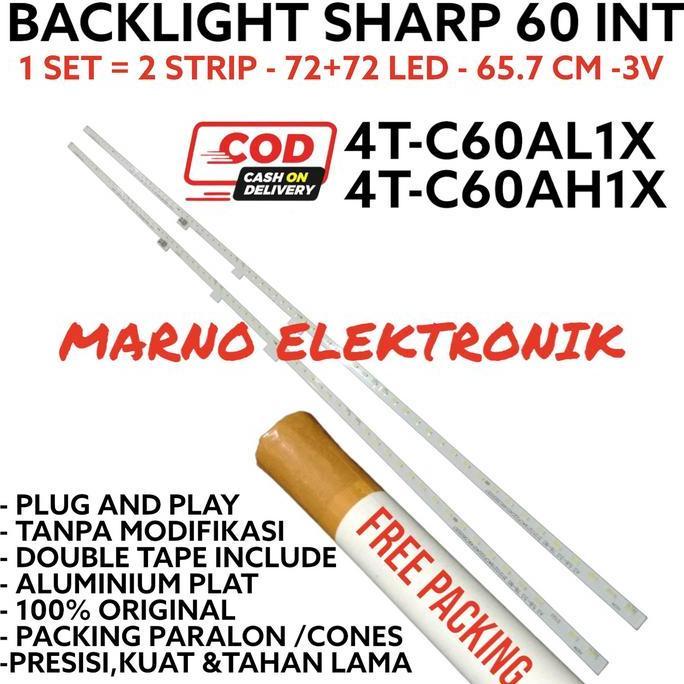 BACKLIGHT LED SHARP 60 4T-C60AL1X 4TC60AH1X LAMPU 4T-C60AL1X 4TC60AH1X MRN99