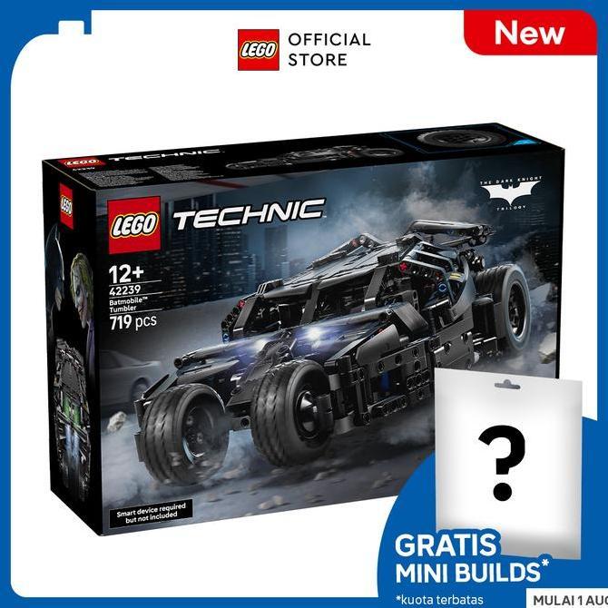 LEGO Technic 42239 Batmobile Tumbler (719 Pieces), Toys, Building Block, Mainan Anak Laki Laki
