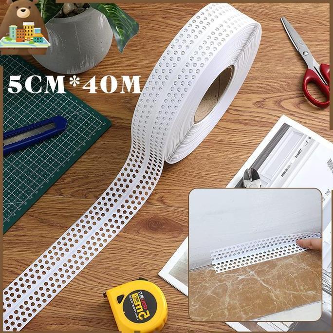 THISBUY Corner Bead Pvc 40mx5cm Corner Bead Sudut Dalam Luar Sudutan Tembok Corner Bead Sudutan Dala