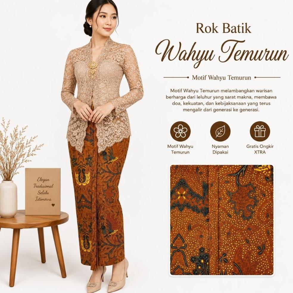 Rok Wiron Katun Jarik Motif Batik Mxxl