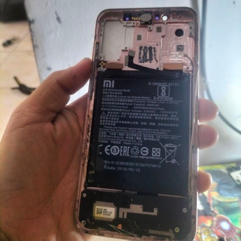 lcd frame ori xiomi mi 8