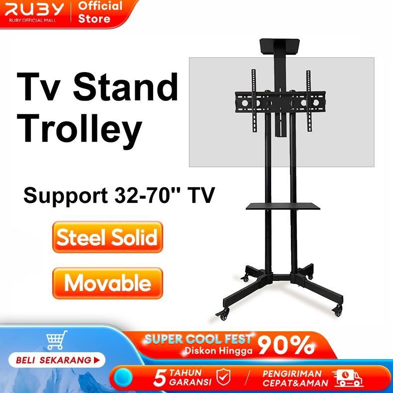 TV Bracket Standing 32-70 Inch TV Berdiri Stand Universal Dapat Disesuaikan LED TV Stand Trolley Dis