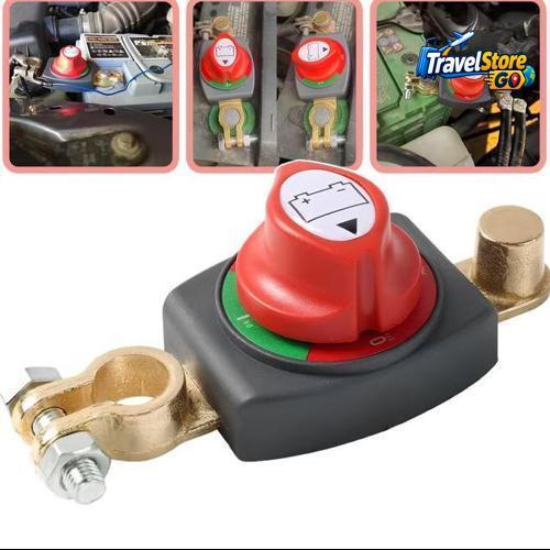Saklar Pemutus Arus Aki Mobil Kendaraan Truk Ringan Battery Disconnect Switch On Off 12/48V