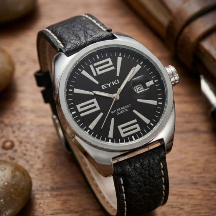 Jam tangan EYKI Quartz strap kulit