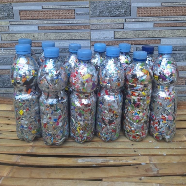 Ecobrick 600ml berat 200gram - Ramah Lingkungan