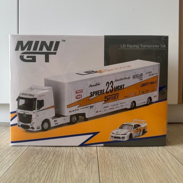 MiniGT 1/64 Scale #464 and #465 LB Racing Transporter Set