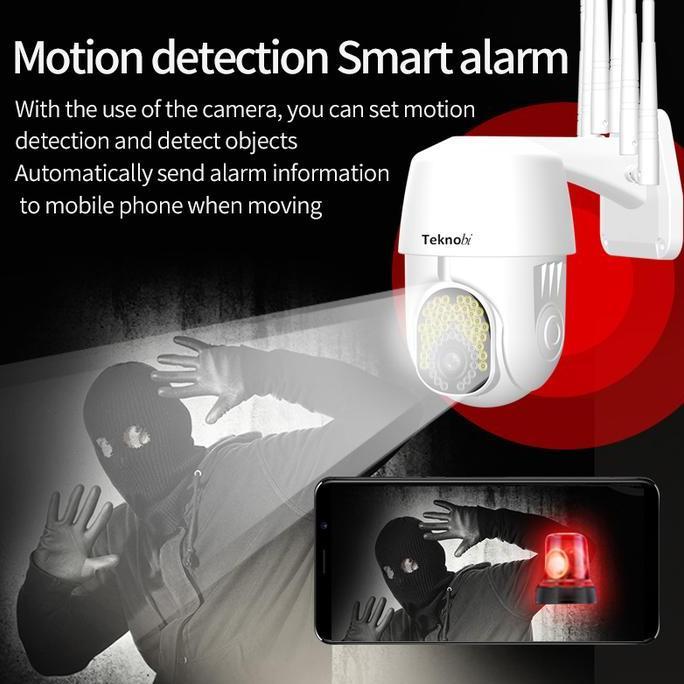 Inti- Teknobi Kamera Cctv Ip Camera Wifi Ptz Auto Tracking Mengikuti Gerakan Cloud