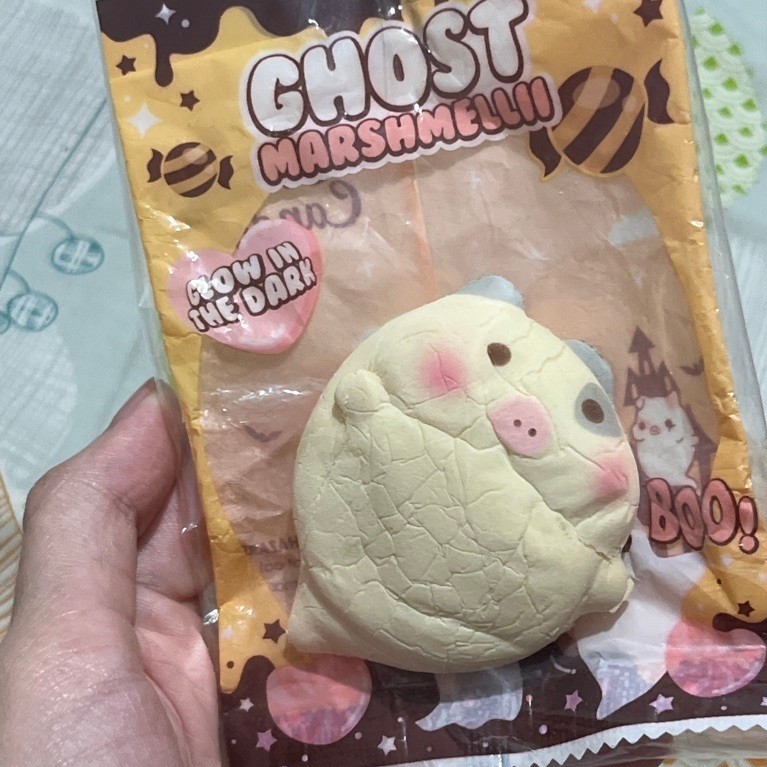 Ghost Marshmelli Squishy Glow in The Dark