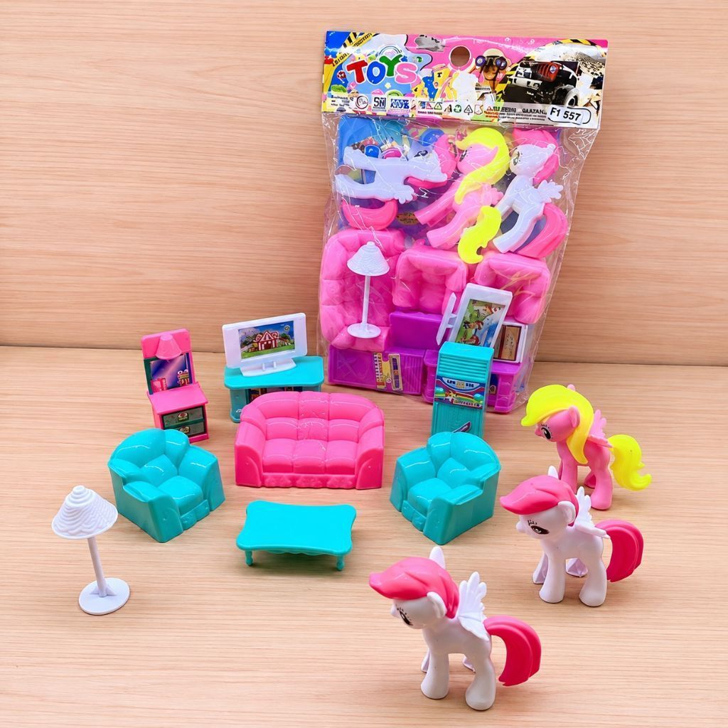 Mainan Beauty Furniture Little Pony Fi557 Plastik Aman