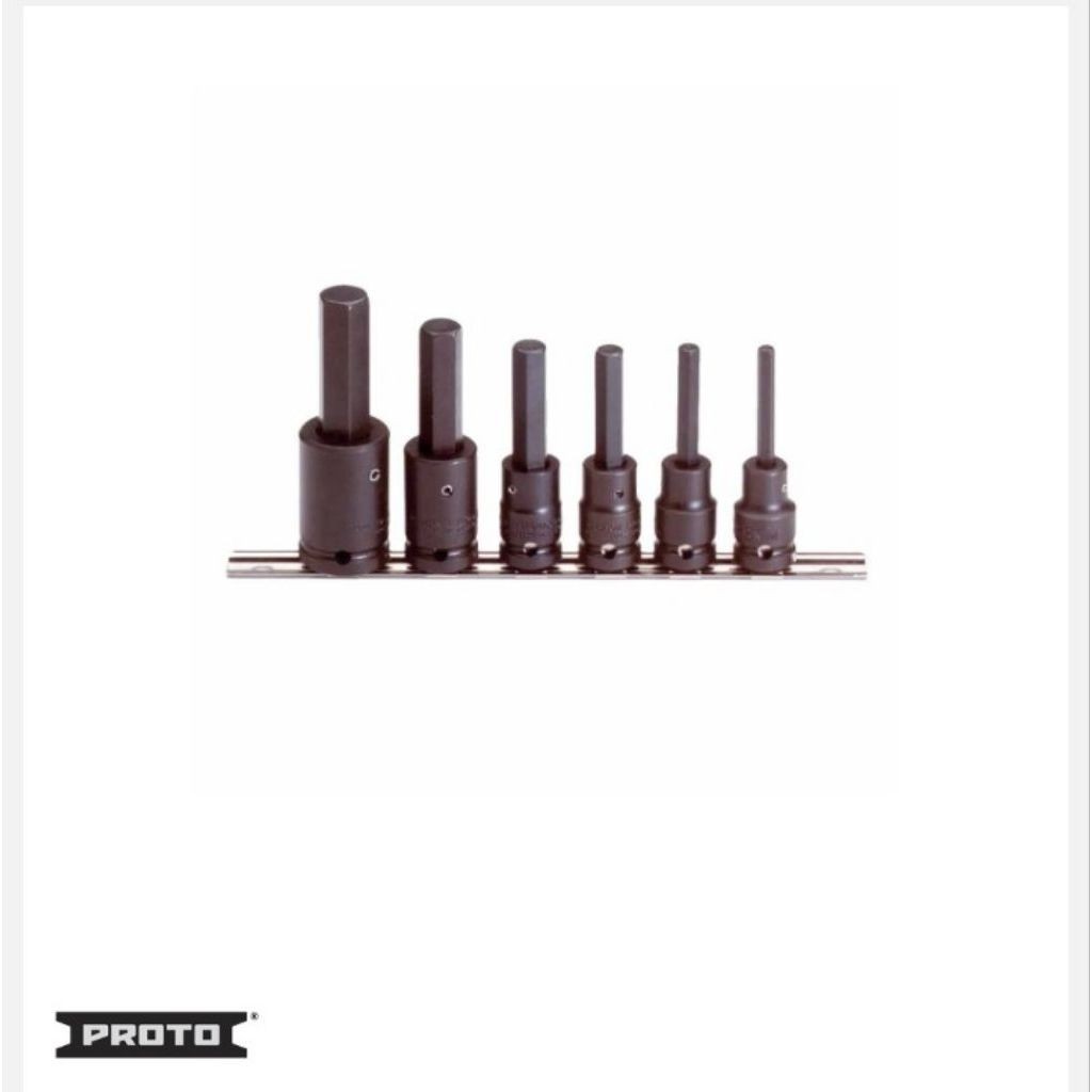 Proto 1/2" Drive 6 Piece Impact Socket Set -J74252