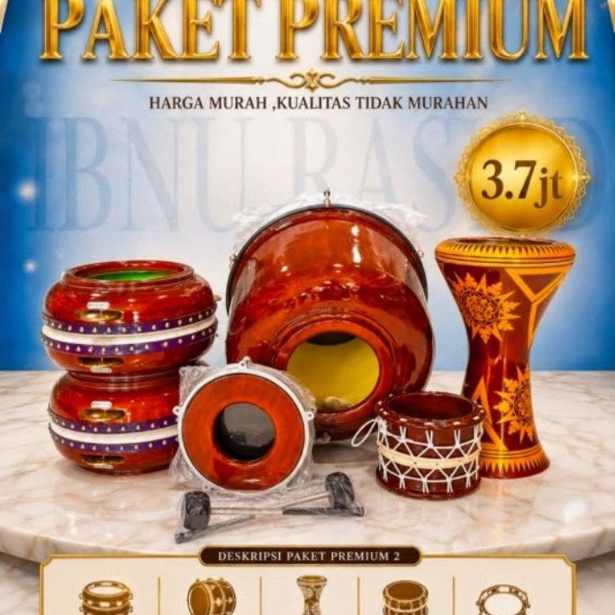 SATU SET ALAT HADROH REBANA LENGKAP