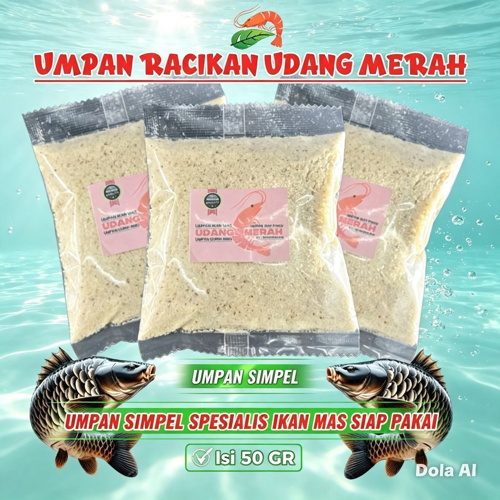 Upan racikan spesialis ikan mas umpan UDAG MERAH shimanalagi