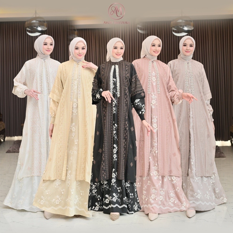 Ayou Mizzura Valoura Dress gamis premium Mewah