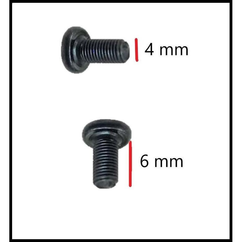 DISKON BAUT 4 MM - BAUT PANJANG 6 MM 