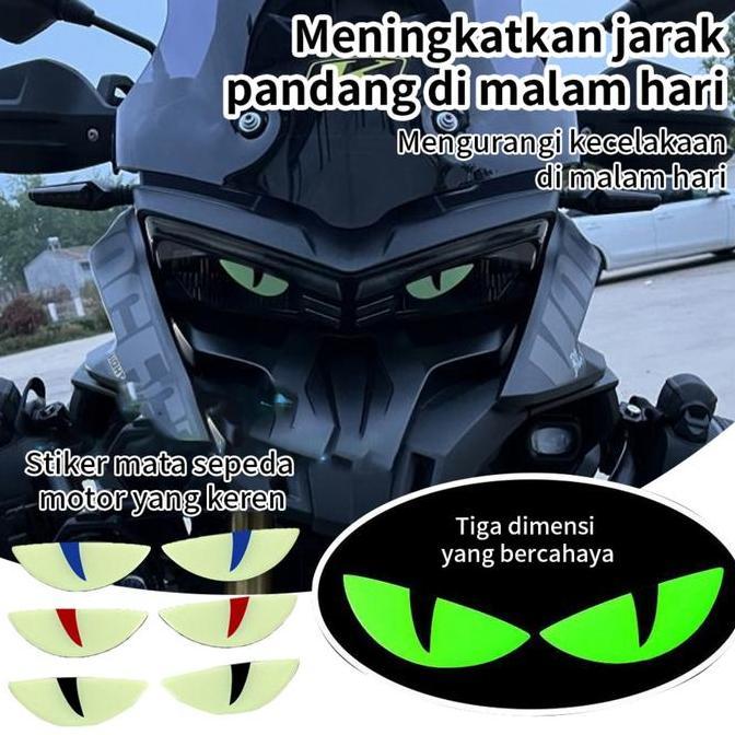 SHAKIMZ Stiker Glow in The Dark 3D - Stiker Anti Silau Mobil, Motor, Helm, Kaca, Bumper | Stiker Ref