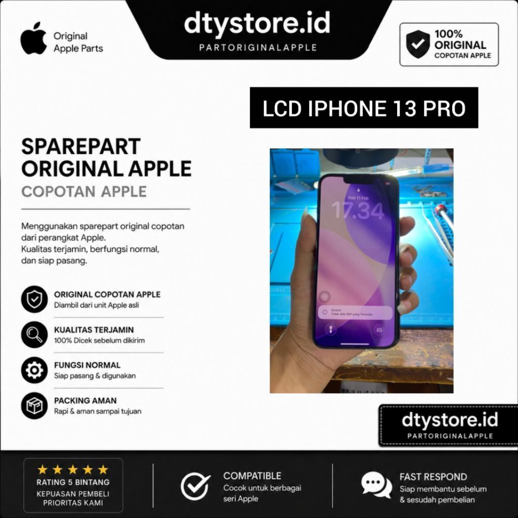 LCD IPHONE 13 PRO ORIGINAL APPLE ( COPOTAN )