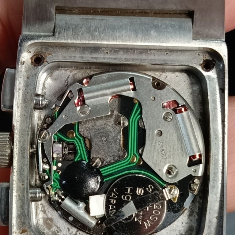 Jam Tangan Chronograph Georges Claude GC 4058SS kondisi normal