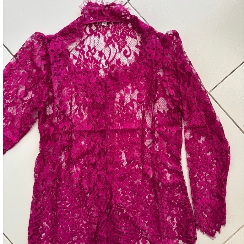 kebaya metalik glosy kebaya metalik segi lima kebaya jadi metalik
