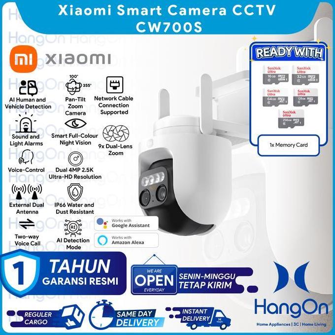 Olhar - Xiaomi Cw700S Cctv Smart Camera Outdoor Indoor With Sound And Light Alarm | 9X Dual-Lens Zoo