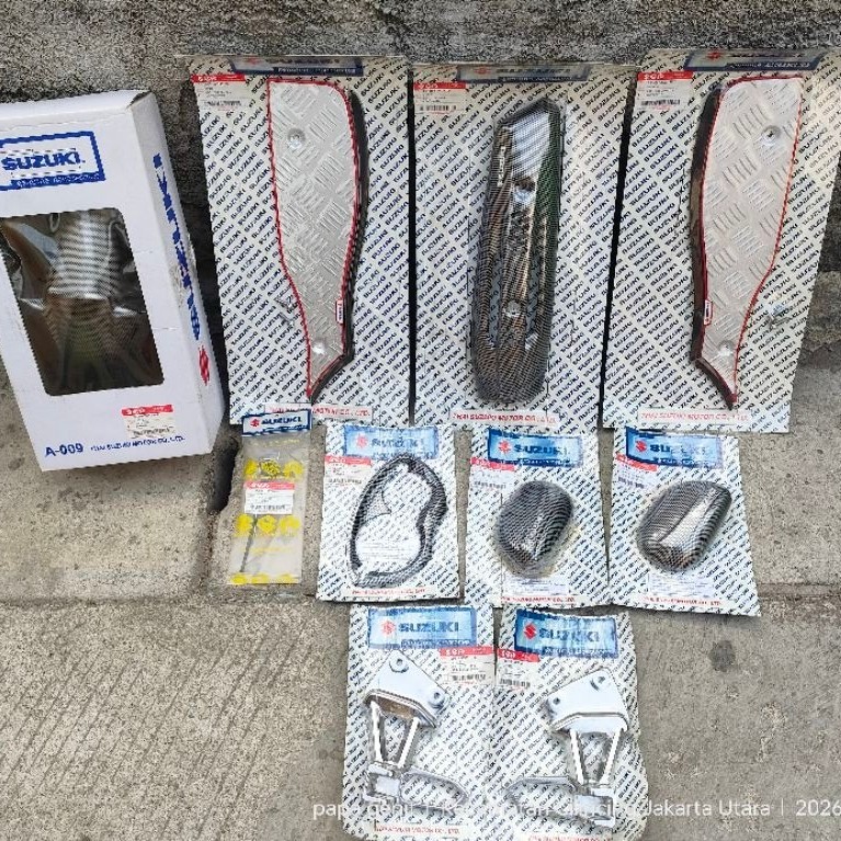 SGA suzuki skywave aksesoris sesuai pict original spakbor depan pinakan kaki cover spedo rumah step 
