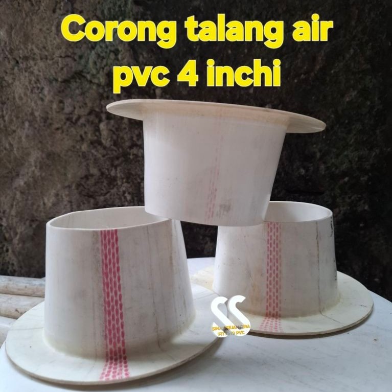 corong talang air pvc 4 inch