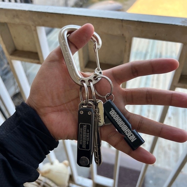 Fragment Design x Uniform Experiment Carabiner Keychain Bundle
