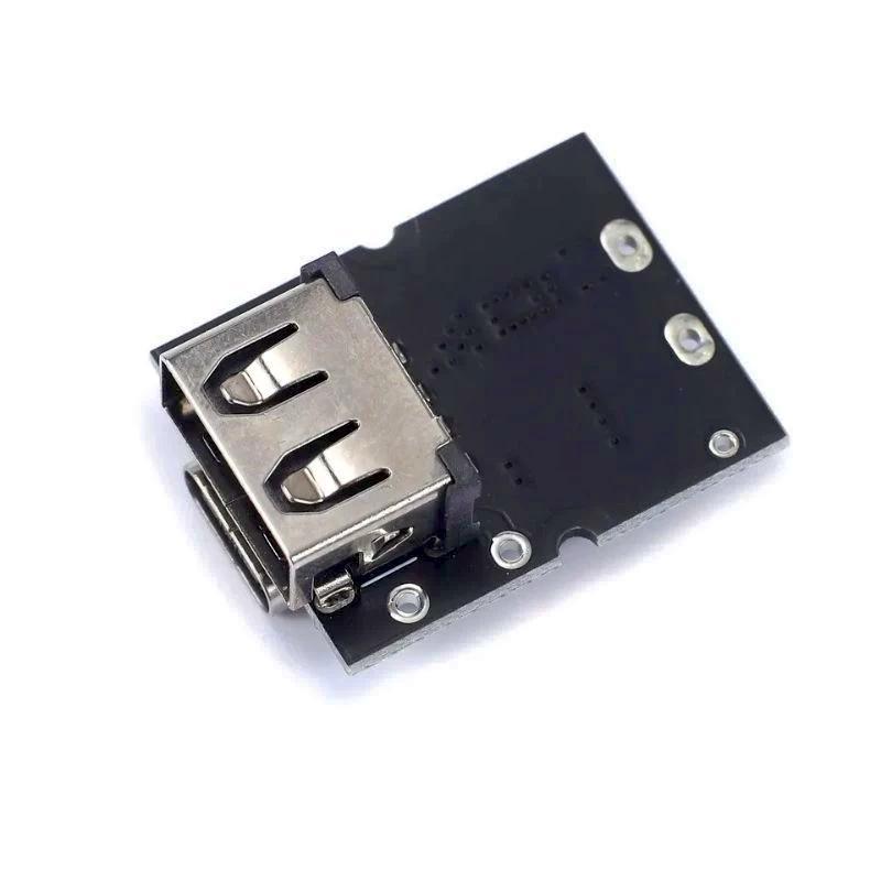 Modul Power Bank Usb Type-C Fast Charger Step Up Baterai 18650 Lithium 5V Up To 3A