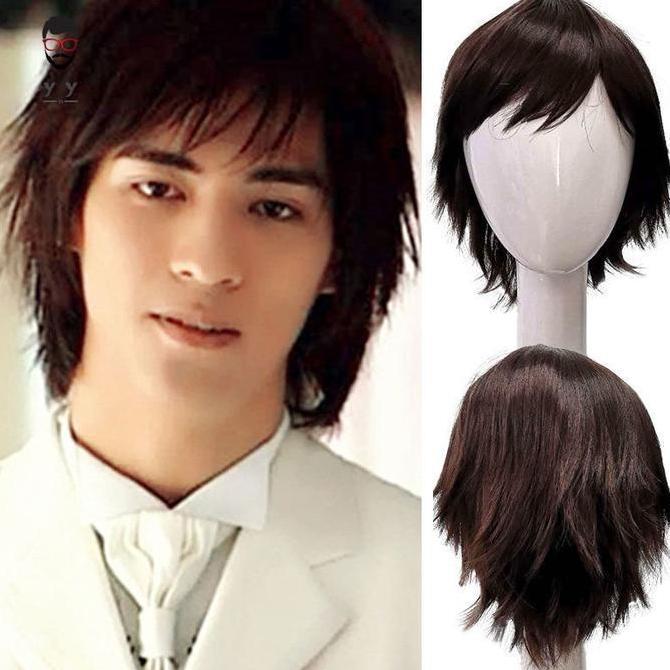 wig rambut pria wig mullet pria wig pria wig pria rambut asli wik rambut pria keren rambut palsu cow