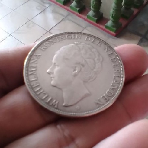 uang  kuno gulden 2,5