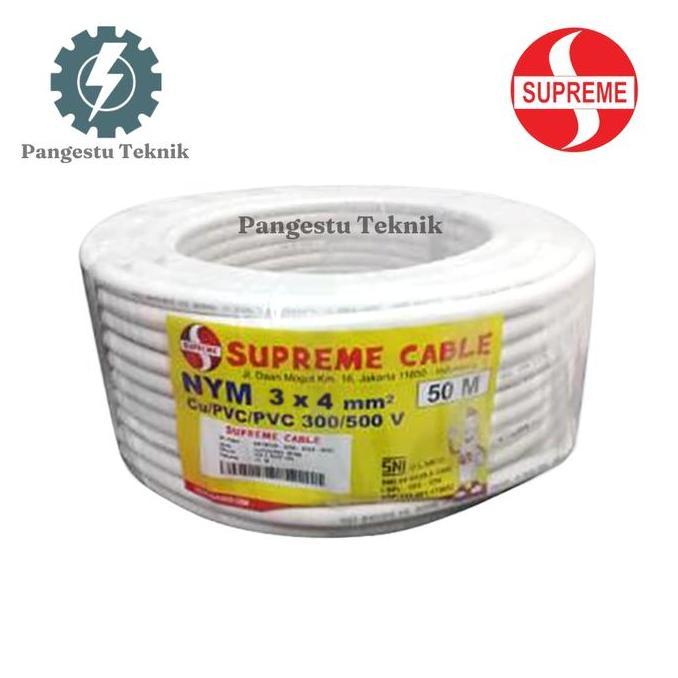 NYM 3x4 MM Supreme / NYM 3 x 4 mm 50 Meter / Kabel Tunggal