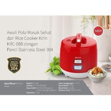 Spat- Kirin Rice Cooker Stainless 1 Liter Krc-