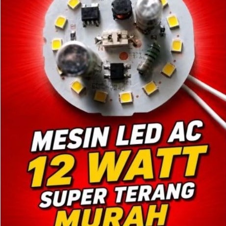 LED AC 12WATT Berpendingin 2 elco murah