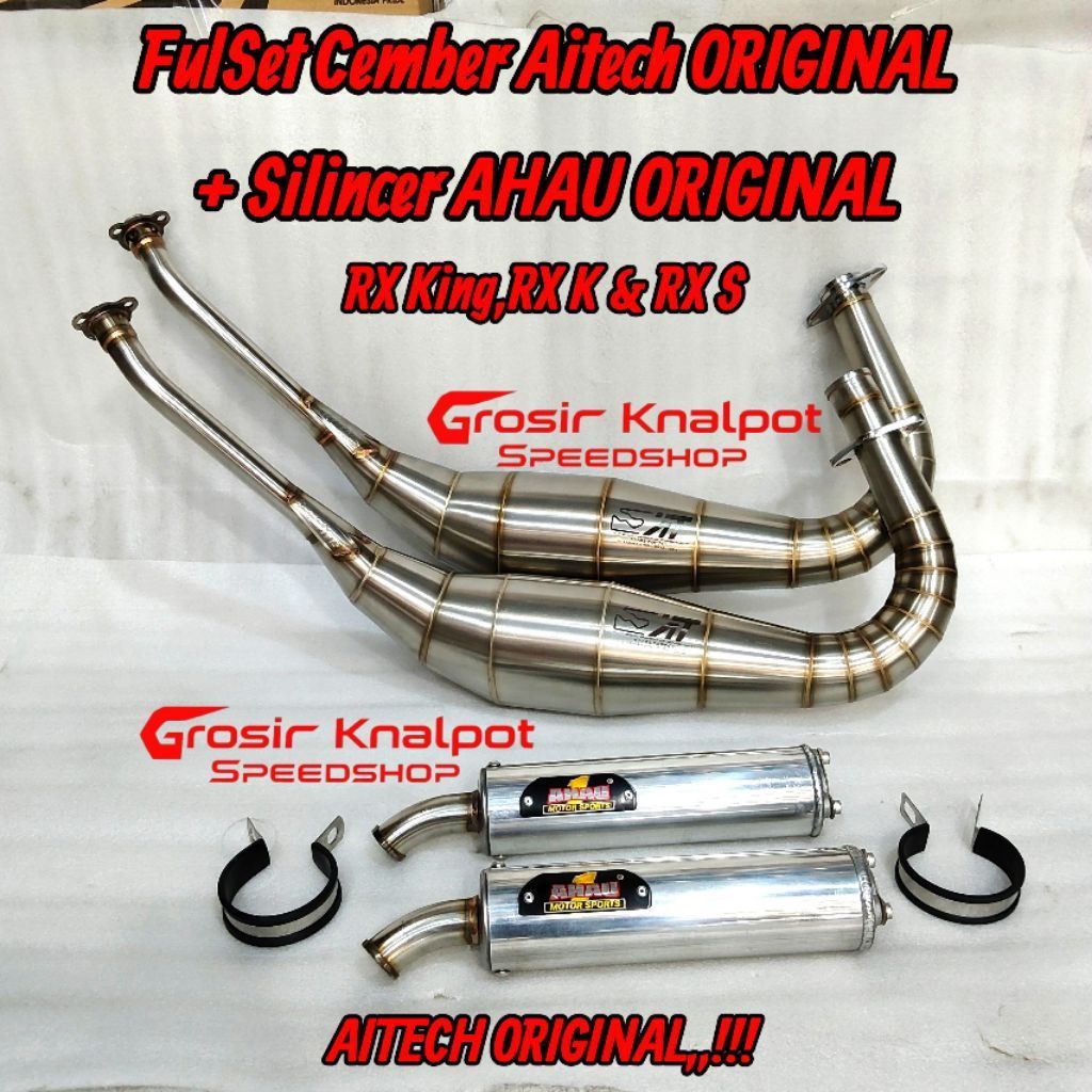FulSet Knalpot  AITECH ORIGINAL FULSET Yamaha RX King RX K / S Special Cobra New+ Silincer Ahau Stai