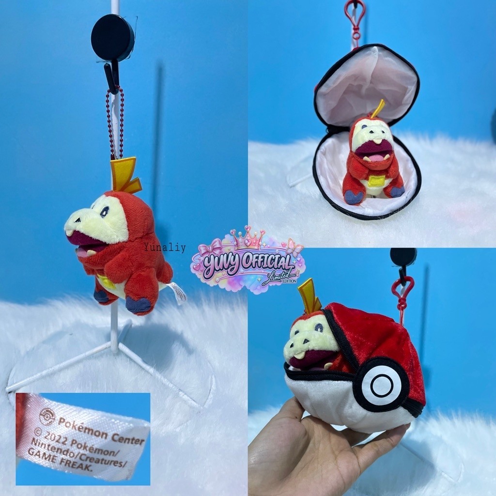 Pokemon Mini Plush Doll Keyring Bag Chain Charm FUECOCO 8 Cm | Gantungan Kunci Mini Pokemon FUECOCO 