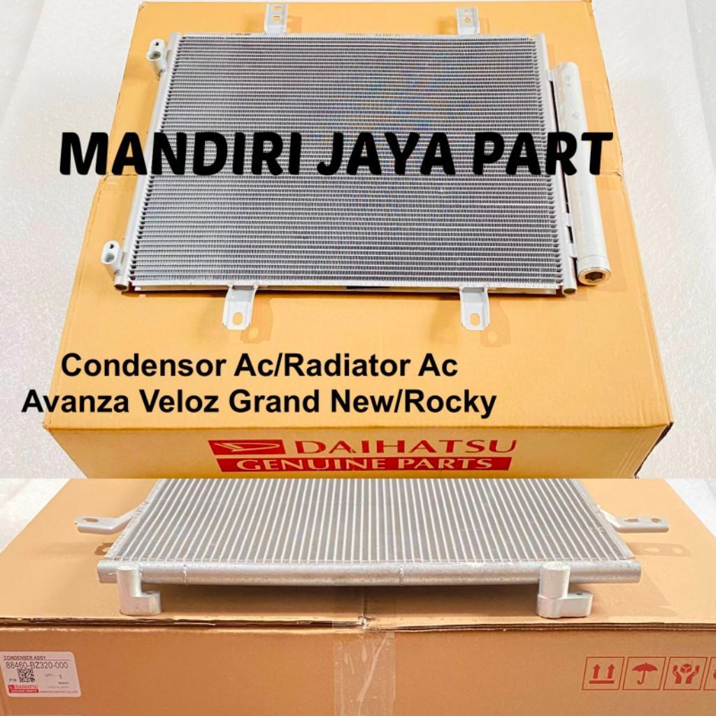 CONDENSOR KONDENSOR AC - RADIATOR AC AVANZA VELOZ GRAND NEW / ROCKY 2022 UP ORIGINAL