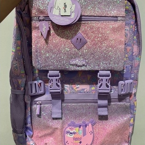 Tas Smiggle Anak Perempuan Seri Butterfly Backpack / Lunch Bag / Lunch Box / Trolley