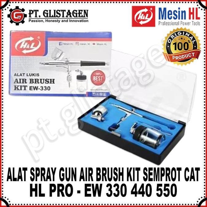 BEBAS ONGKIR - HL EW 330 440 550 Air Brush Kit Spray Gun Kit Alat Lukis Kit Pen Air Brush Kit Sempro