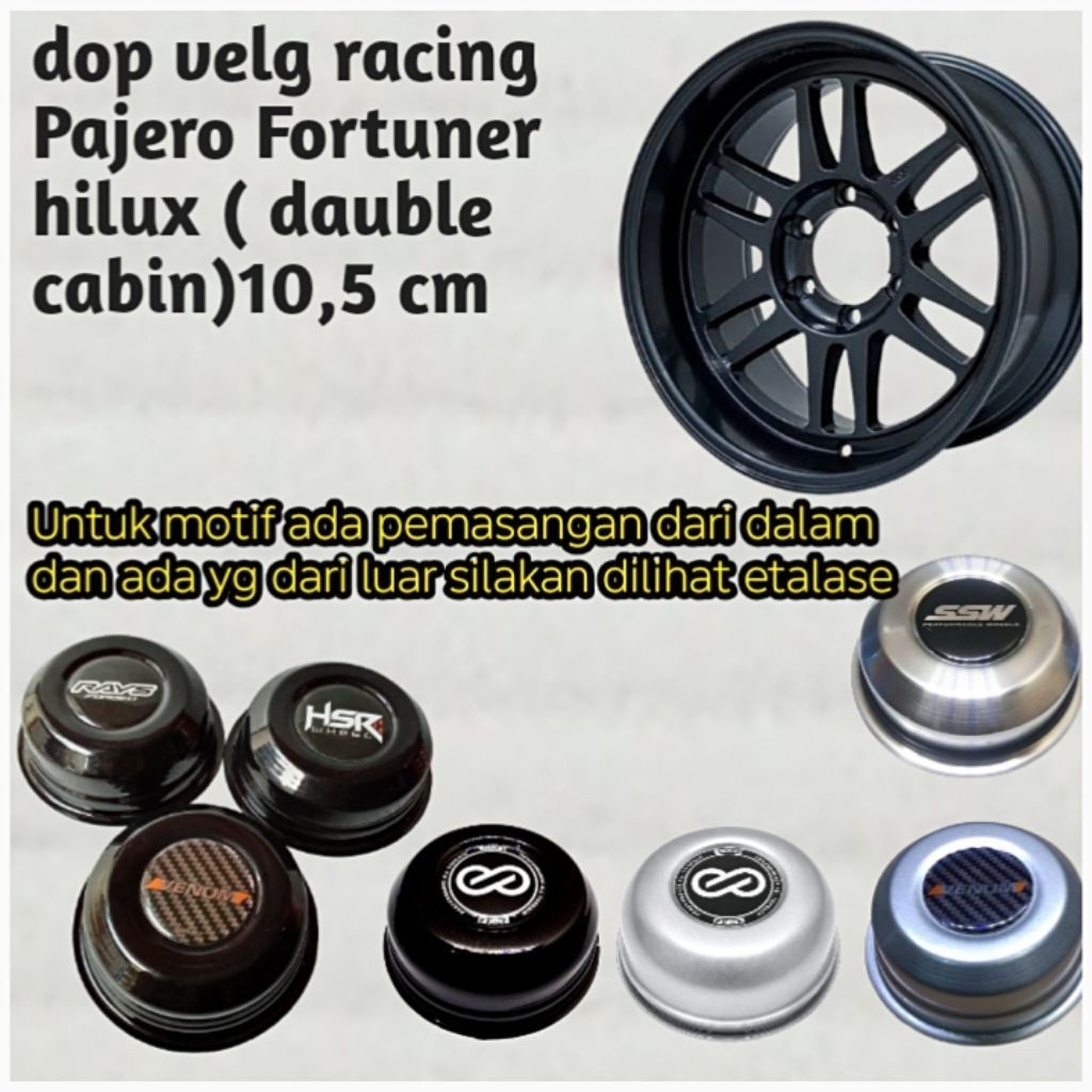 dop velg racing pajero Fortuner hilux dauble cabin Mitsubishi Triton atau Strada TritonFord RangerFo