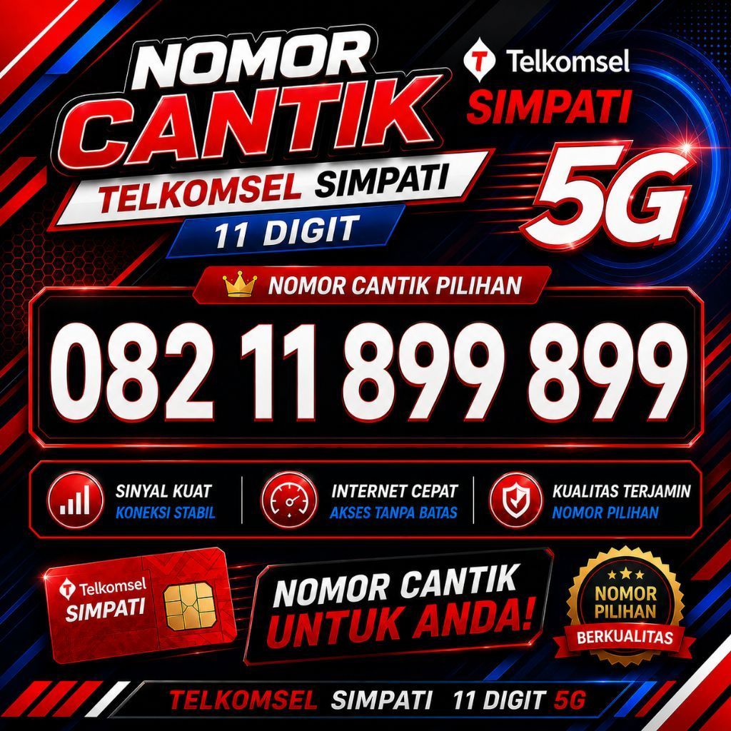 Kartu Perdana Nomor Simpati Cantik 11 Digit Telkomsel Murah 899 899