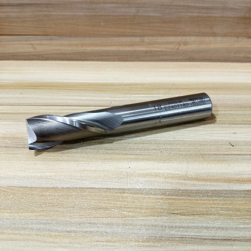Endmill 18 mm 2 flute hss Mitsubishi mata bor fais 18mm 2f second siap pakai end mill