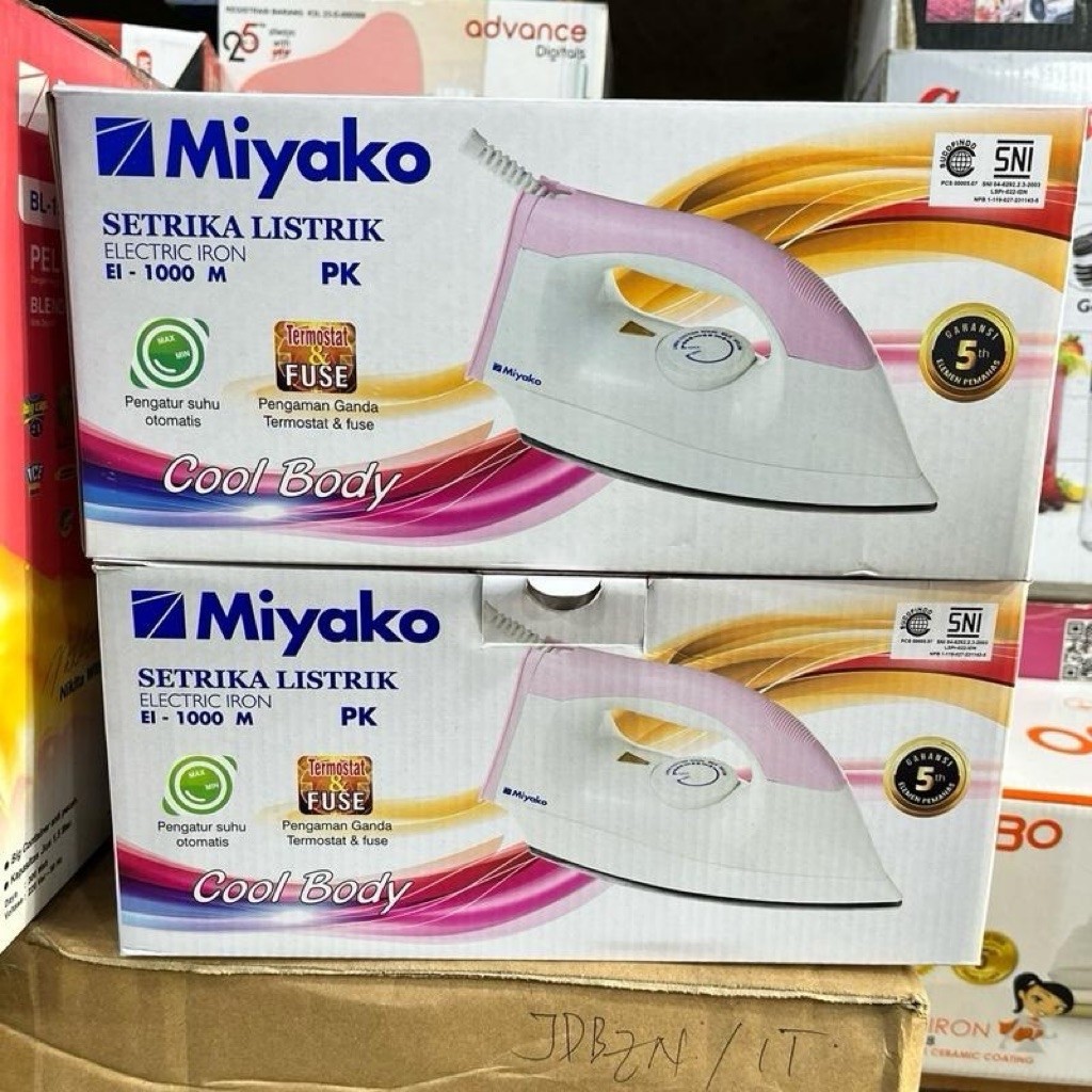 SETRIKA MIYAKO 1000M / SETRIKA MIYAKO OTOMATIS / GOSOKAN MIYAKO / SETERIKA MURAH / SETRIKA MIYAKO MU